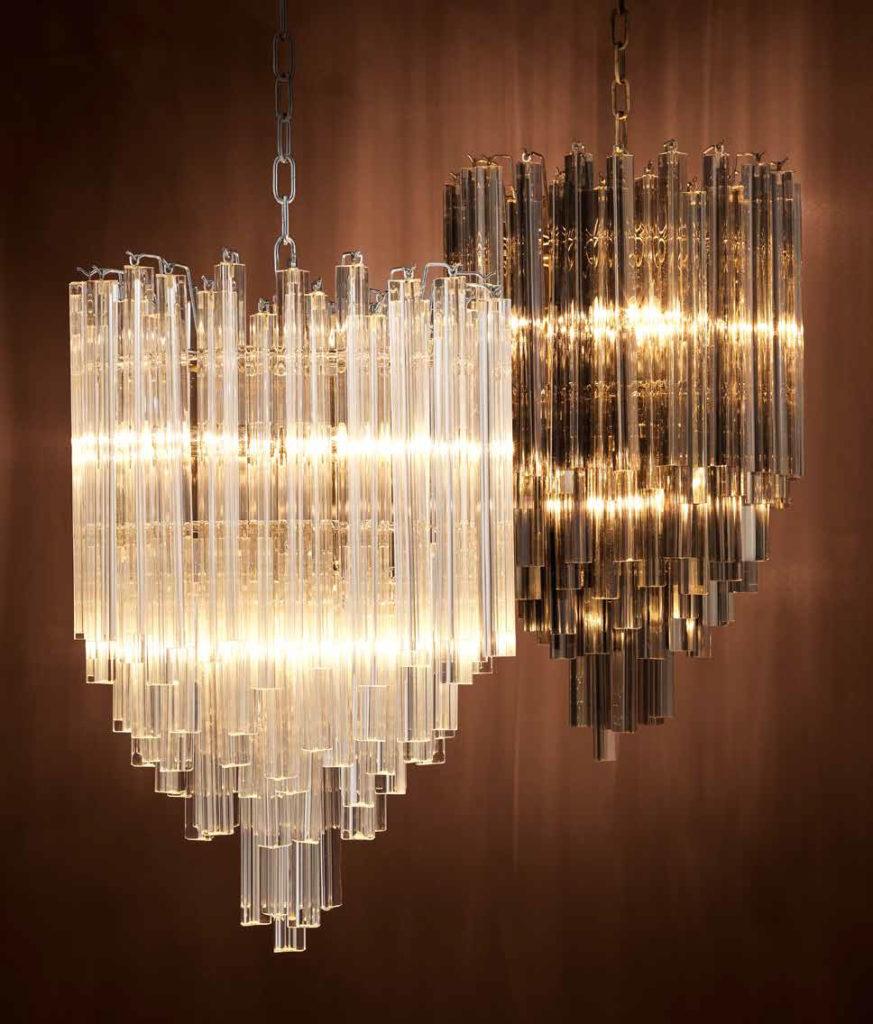 Glass pendant lamp | Salerno by Eichholtz