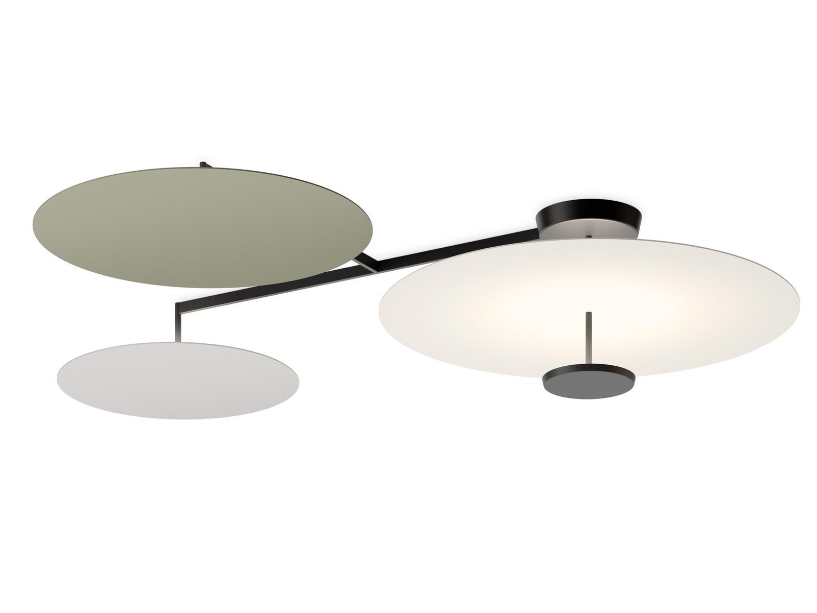 LED metal ceiling lamp | Flat 5922 by Vibia