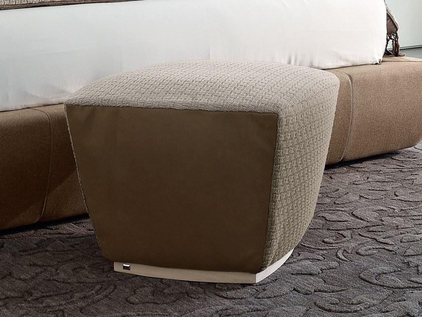 Upholstered square fabric pouf | Pipedon by Volpi