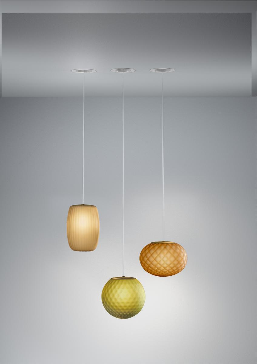 LED blown glass pendant lamp | Evy by Panzeri