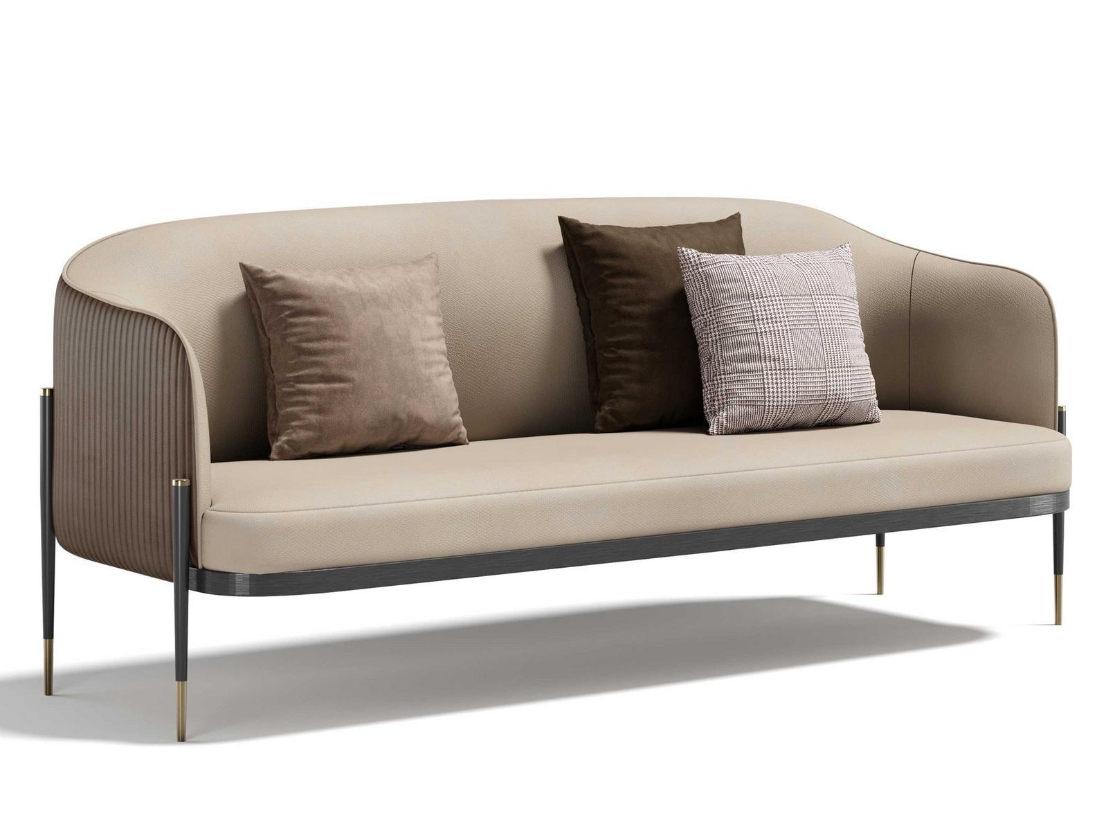 3 seater leather sofa | Oxford 3p by Capital Collection