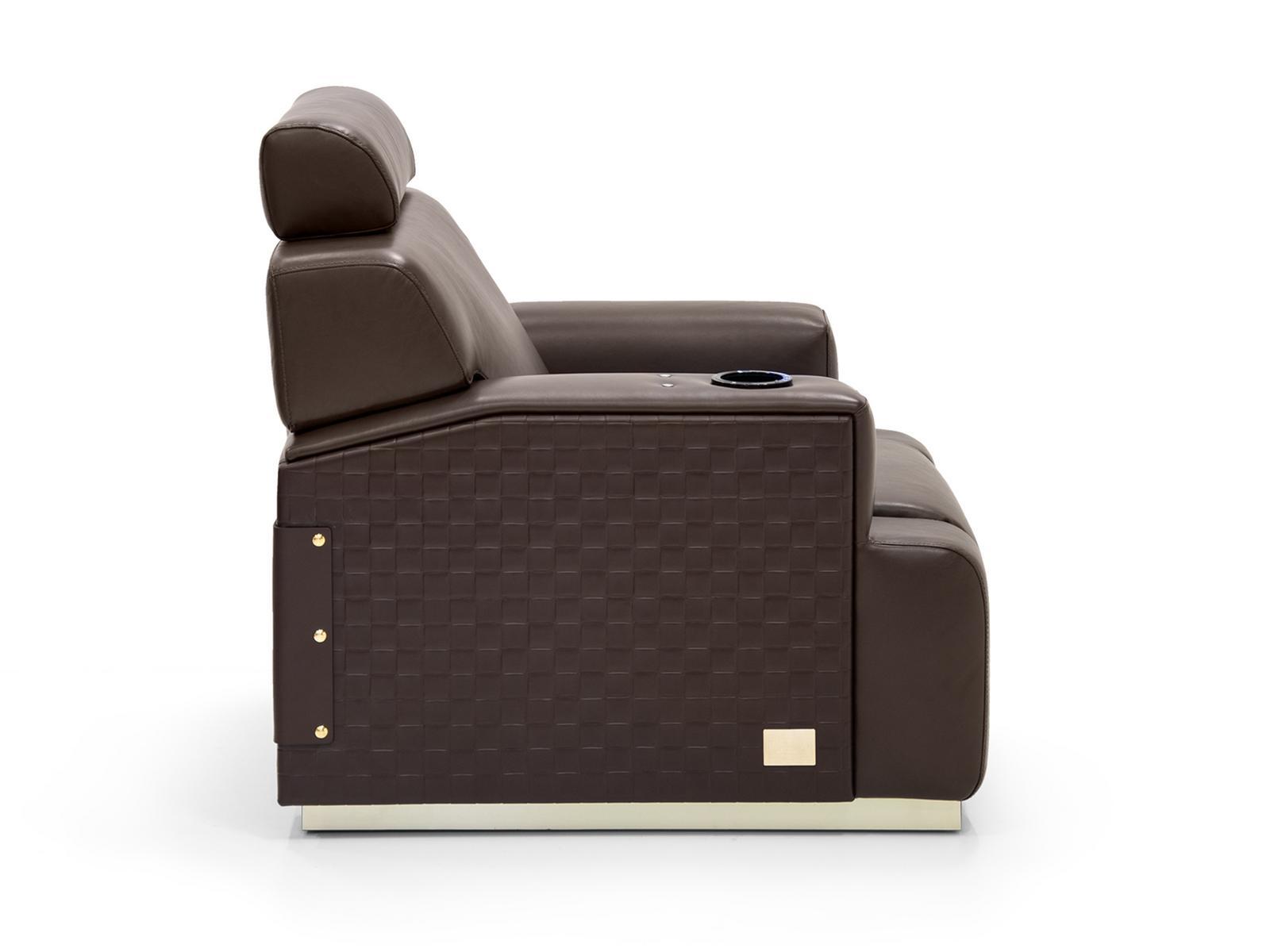 Recliner relaxing leather armchair | Bourbon by Formitalia