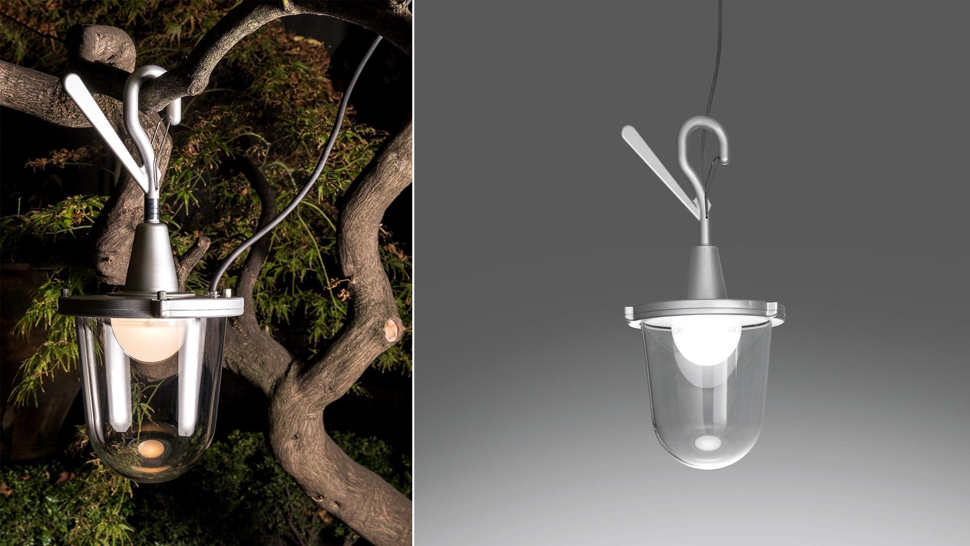 LED aluminium outdoor pendant lamp | Tolomeo Lampione Outdoor Hook by Artemide