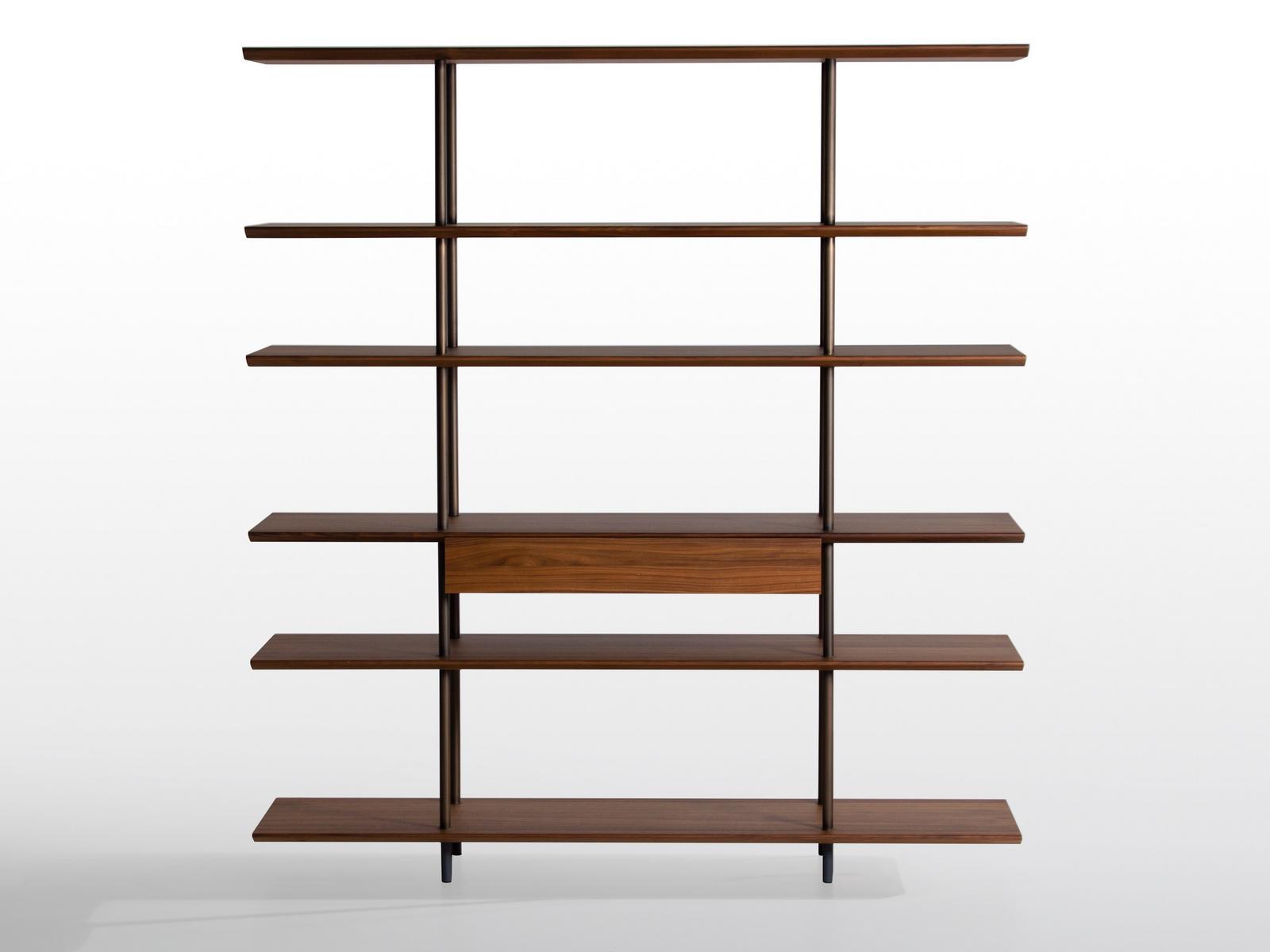 Open freestanding wooden shelving unit | Arial by Potocco