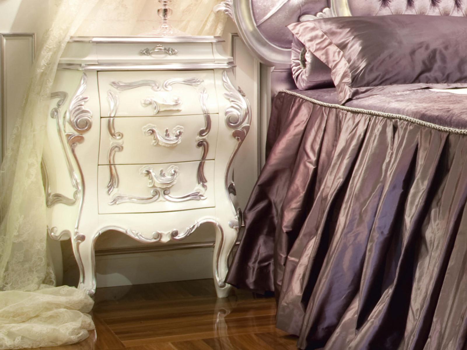 Wooden bedside table with drawers | 14210 by Modenese Gastone