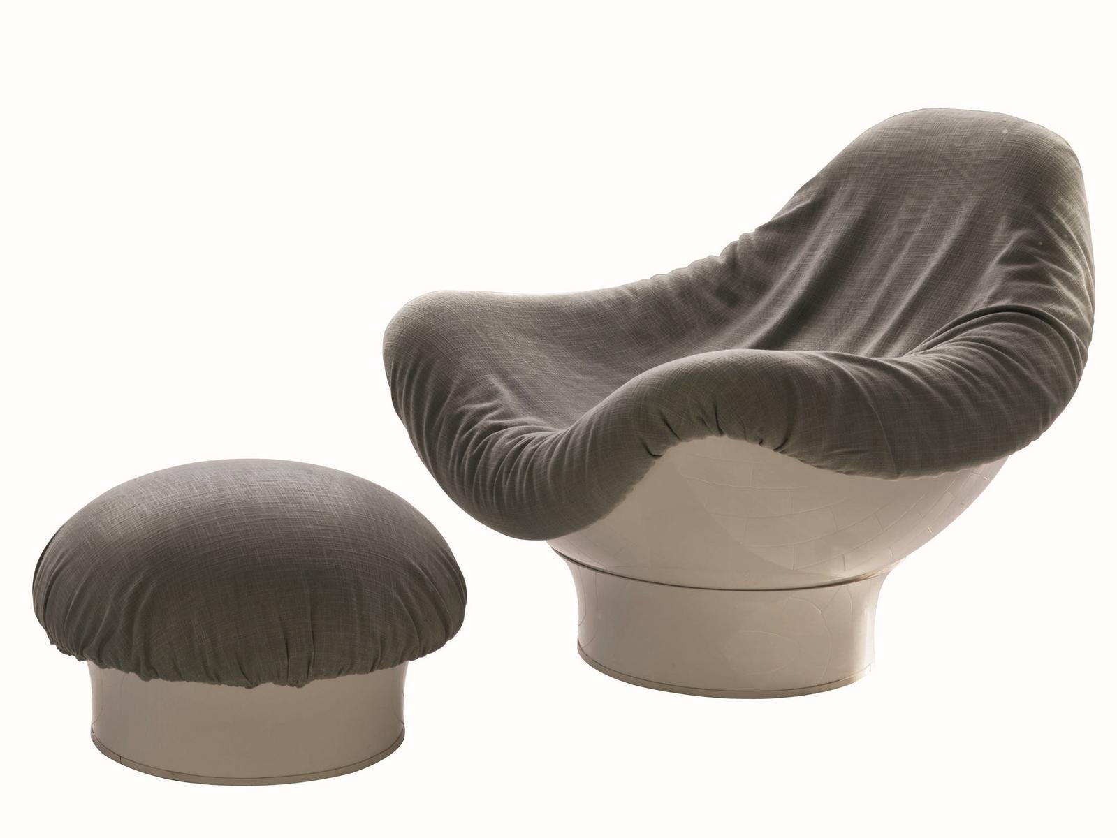 Fabric outdoor armchair | Rodica by Longhi