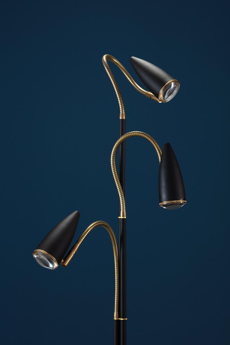 LED floor lamp with swing arm | Cicloitalia Flex F3 by Catellani & Smith
