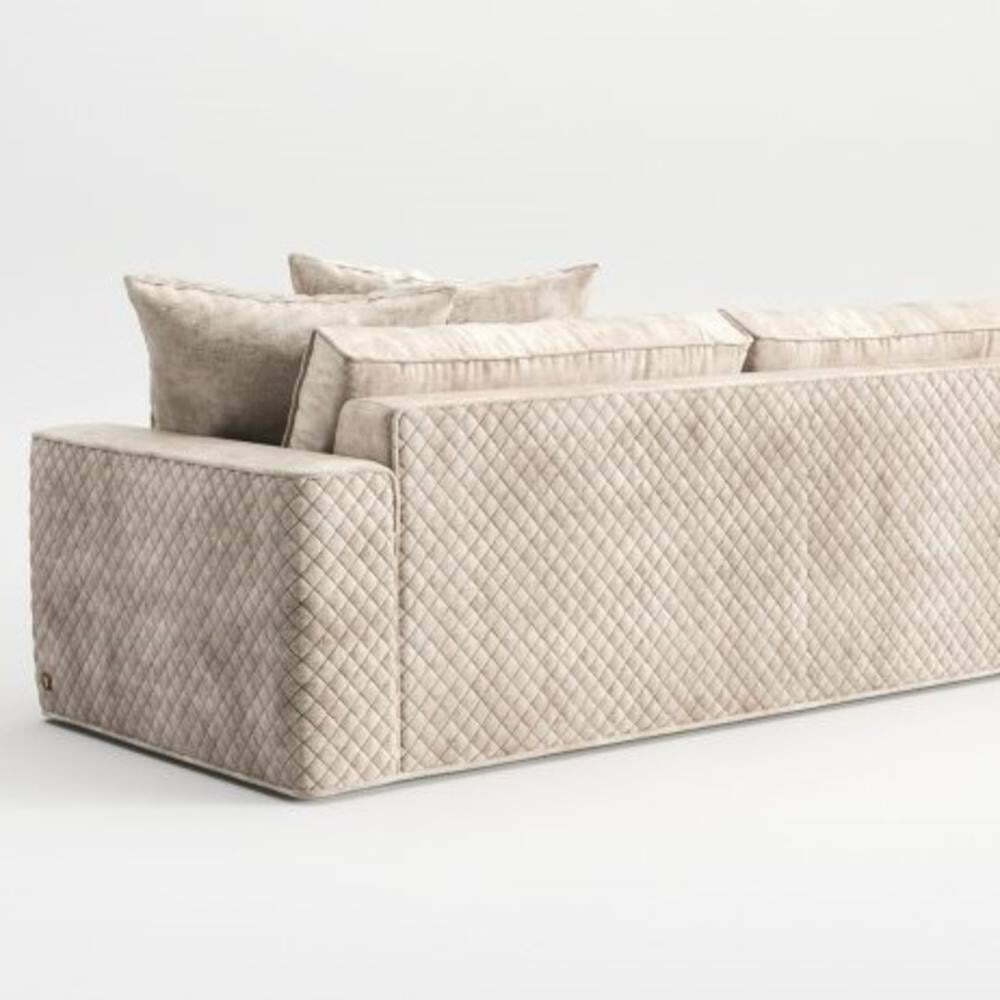 Sectional leather sofa | Espada by Alberta Salotti