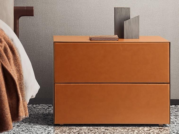 Rectangular wooden bedside table | Norma by Pianca