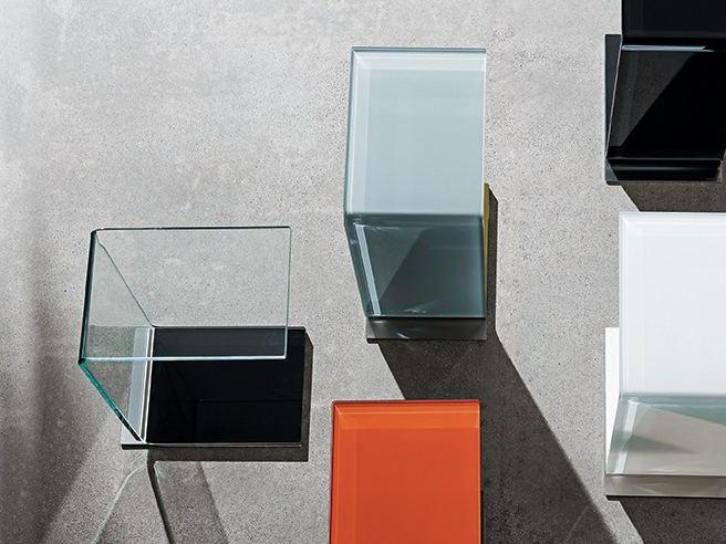 Rectangular glass coffee table | Swan by Sovet