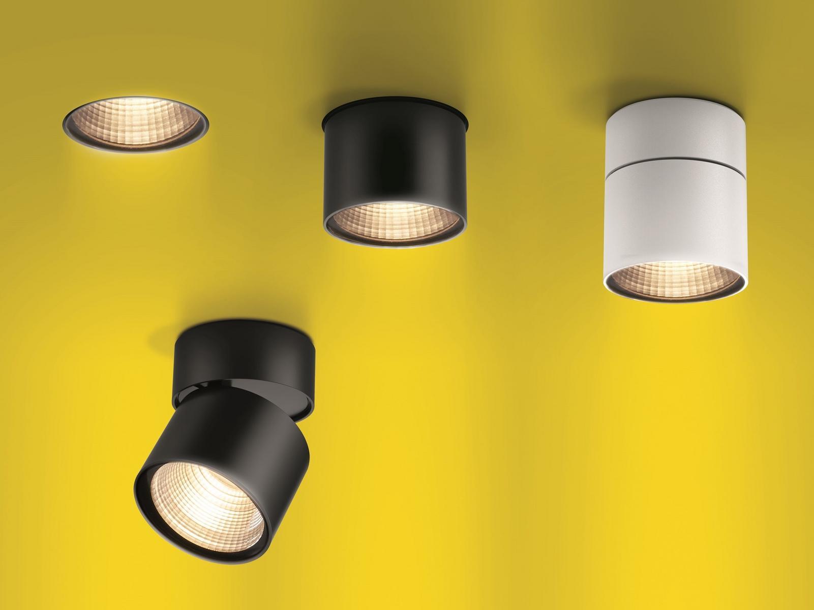 Adjustable round aluminium spotlight | Hoy by Artemide