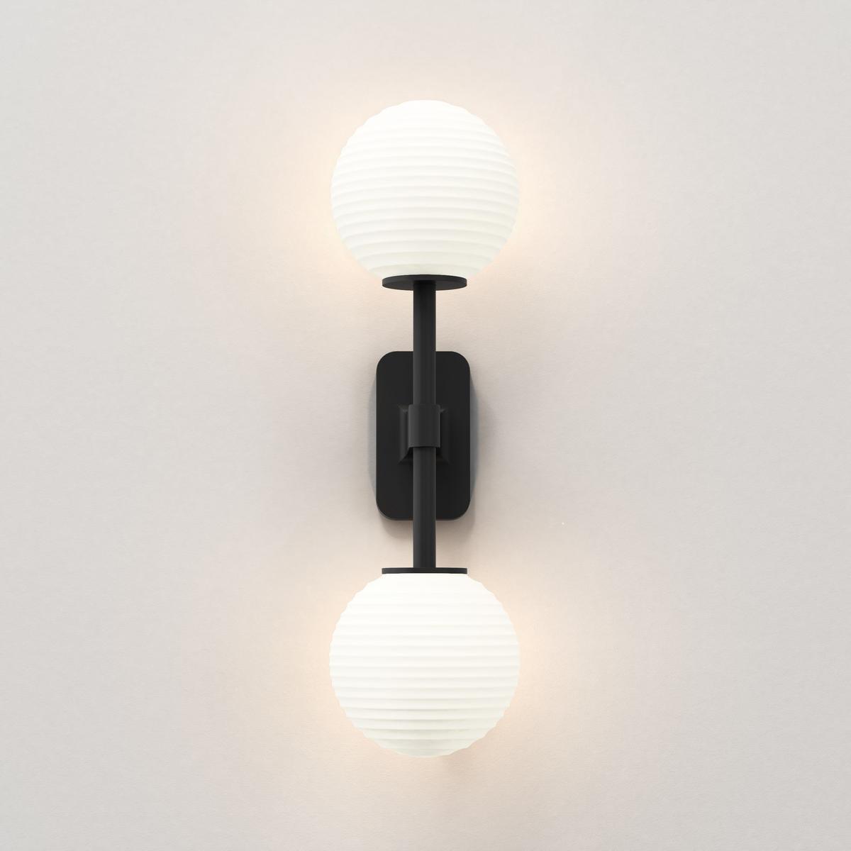 LED zinc wall lamp for bathroom | Tacoma Twin by Astro lighting