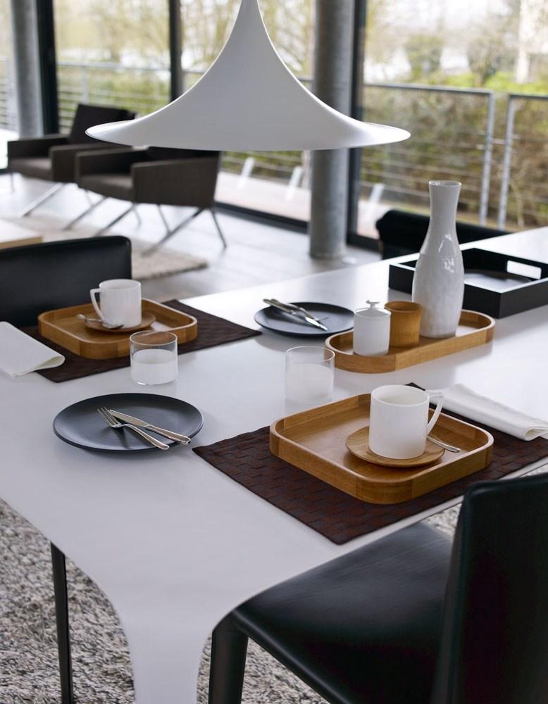 Rectangular Cristalplant® table | Link by B&B Italia
