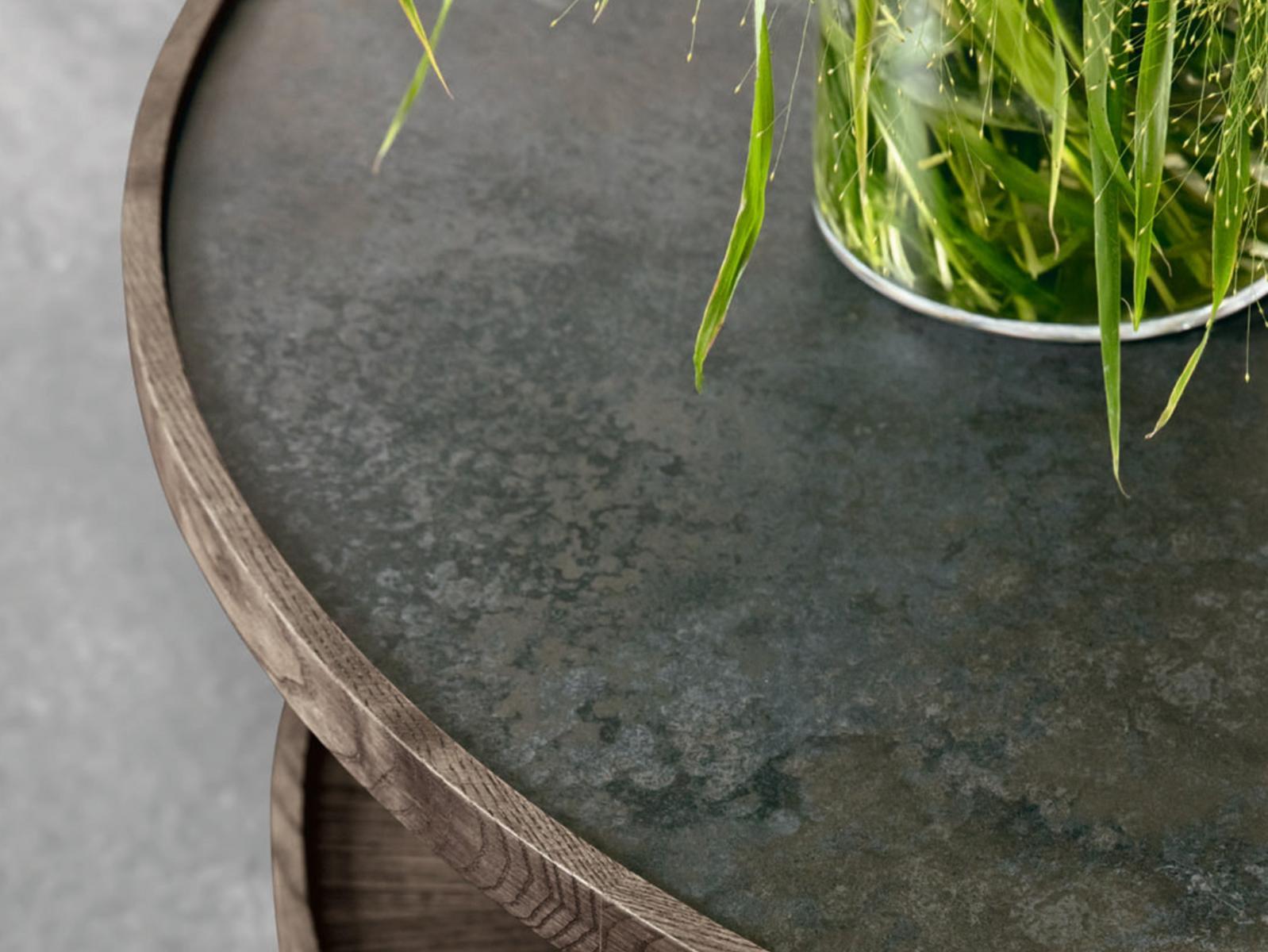 Round wooden coffee table | Koster by Porada