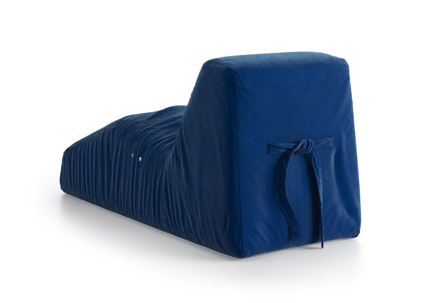 Upholstered fabric Chaise longue | Sleeping Argo by Natuzzi Italia