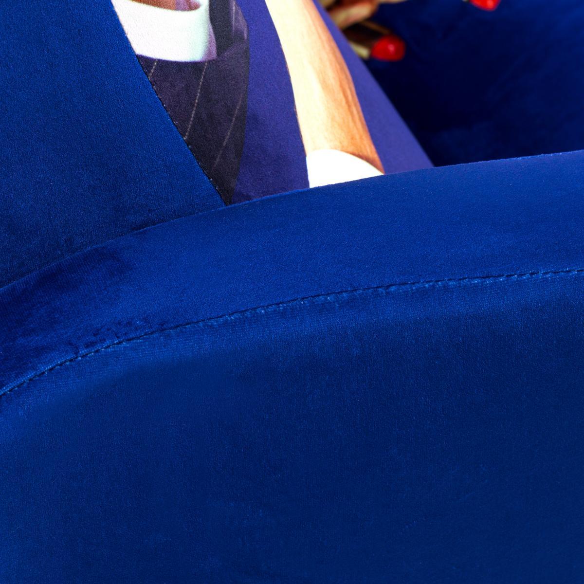 Fabric armchair with armrests | Lipsticks by Seletti
