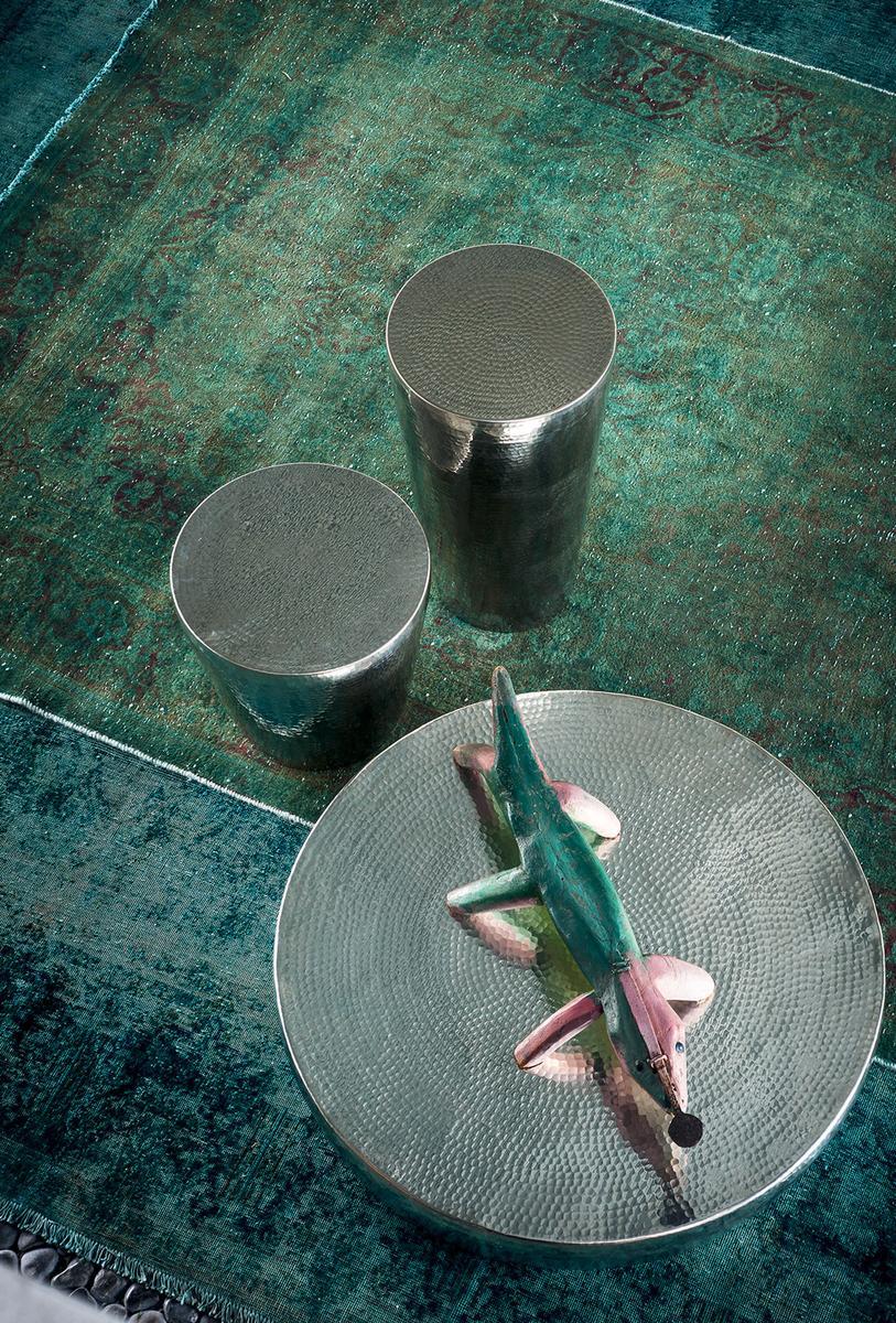 Round metal coffee table | Cairo by Baxter