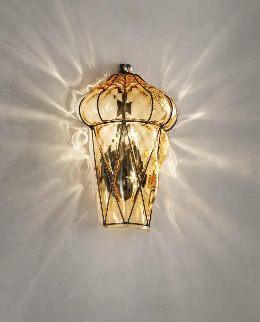 Blown glass wall light | Tiepolo by Sylcom