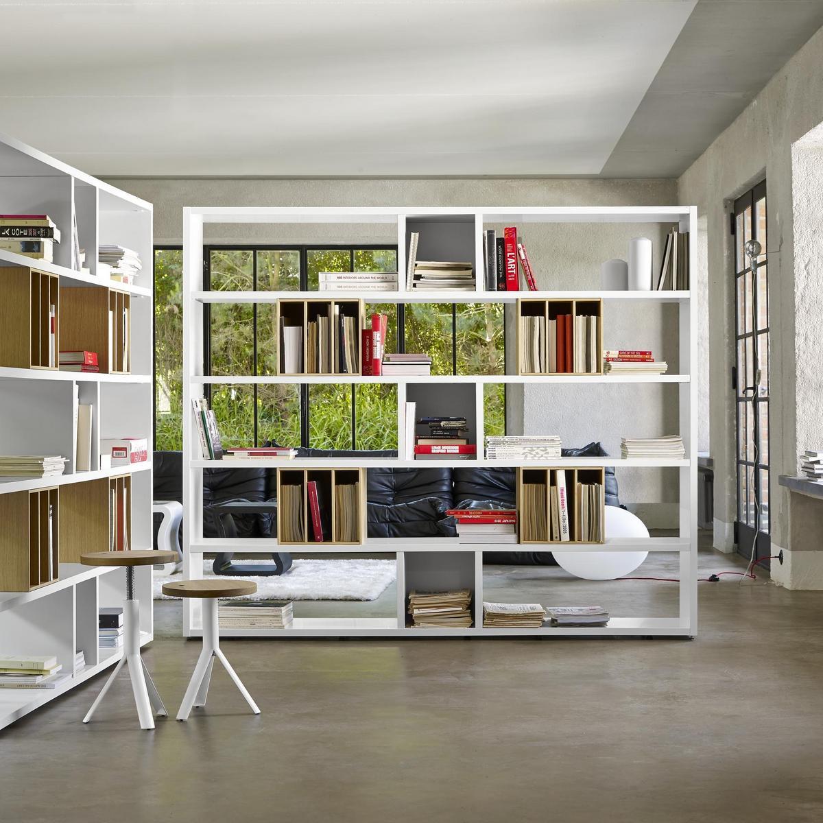 Height-adjustable steel and wood stool | Ike by Ligne Roset