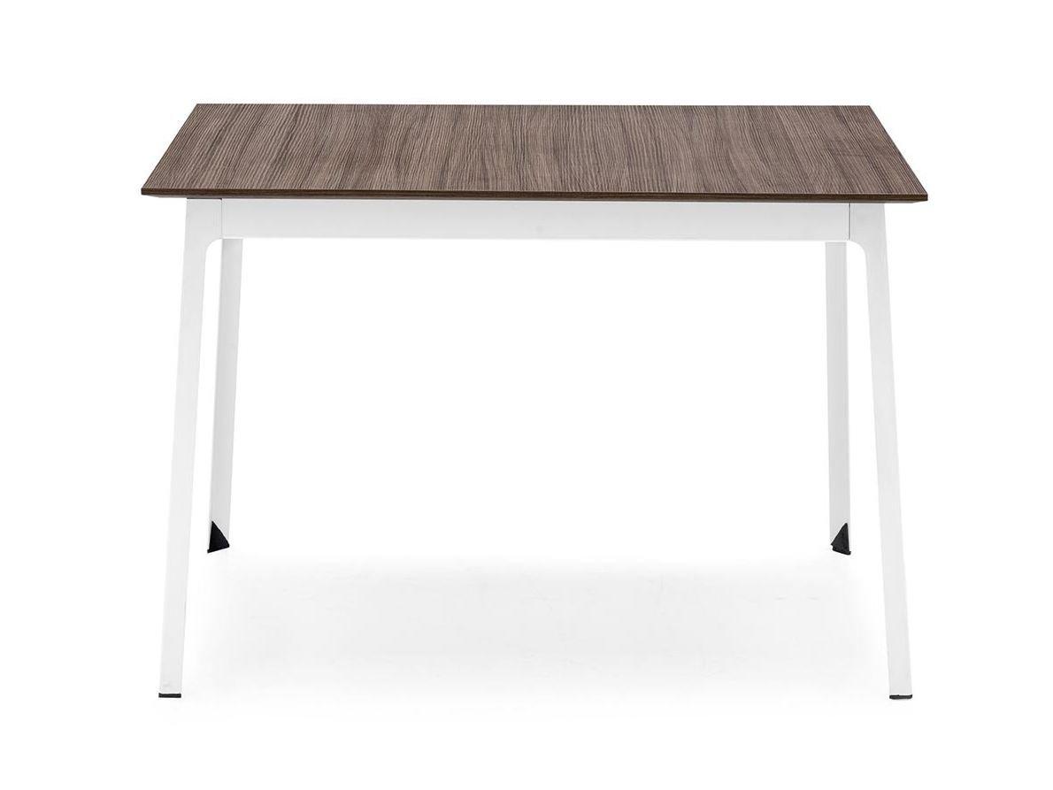Square steel and wood table | Dot by Calligaris