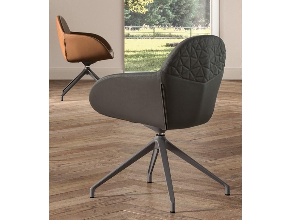 Swivel upholstered chair | Zelda by Ozzio Italia