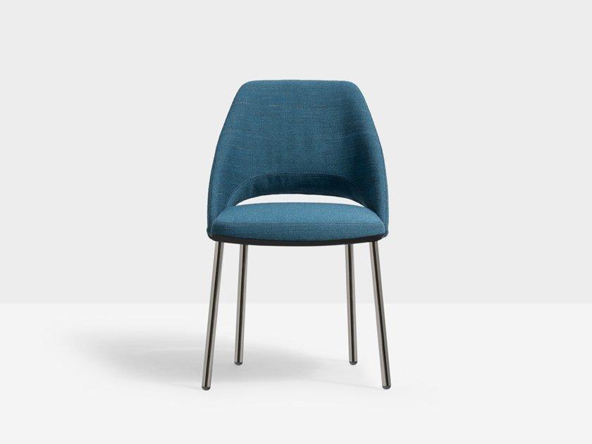 Upholstered fabric chair | Vic 657 by Pedrali