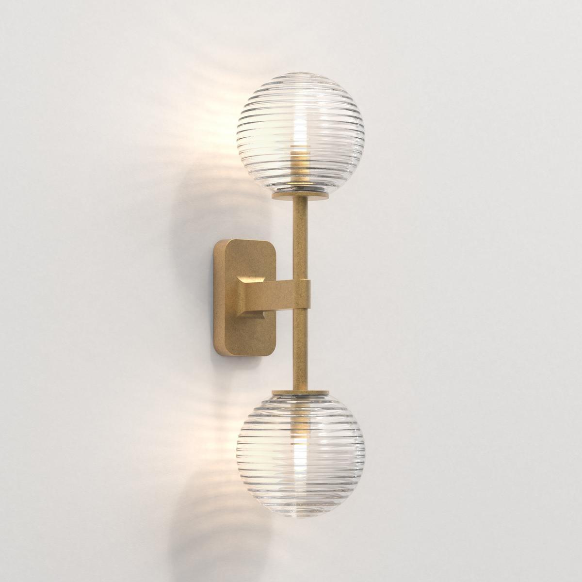 LED zinc wall lamp for bathroom | Tacoma Twin by Astro lighting