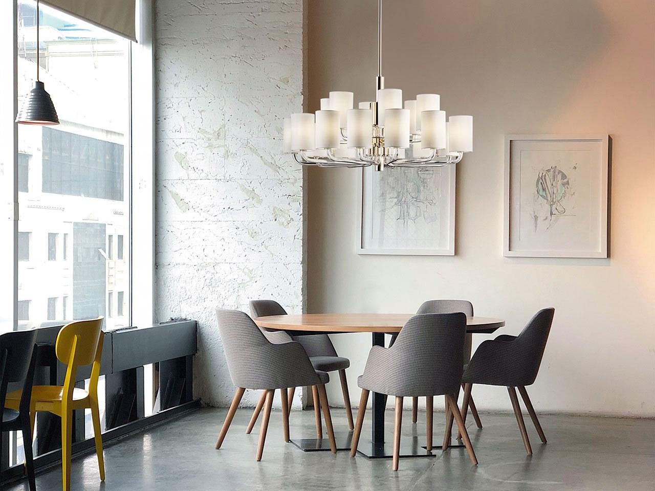 LED glass chandelier with Swarovski® Crystals | Ego by Italamp