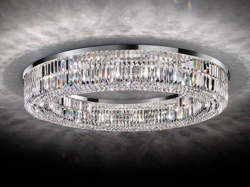 Incandescent metal ceiling lamp with crystals | Impero & Deco Ve 760 Pl Rd by Masiero