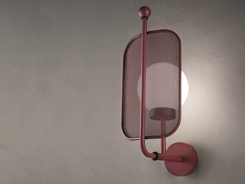 Painted metal wall light | Papilio A1p by Masiero