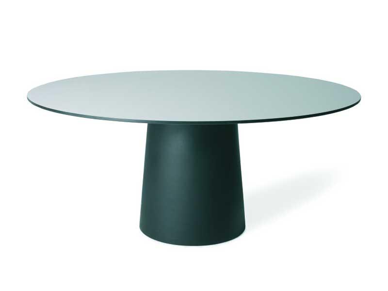 Round resin table | Container Table Classic Round 160-180 by Moooi