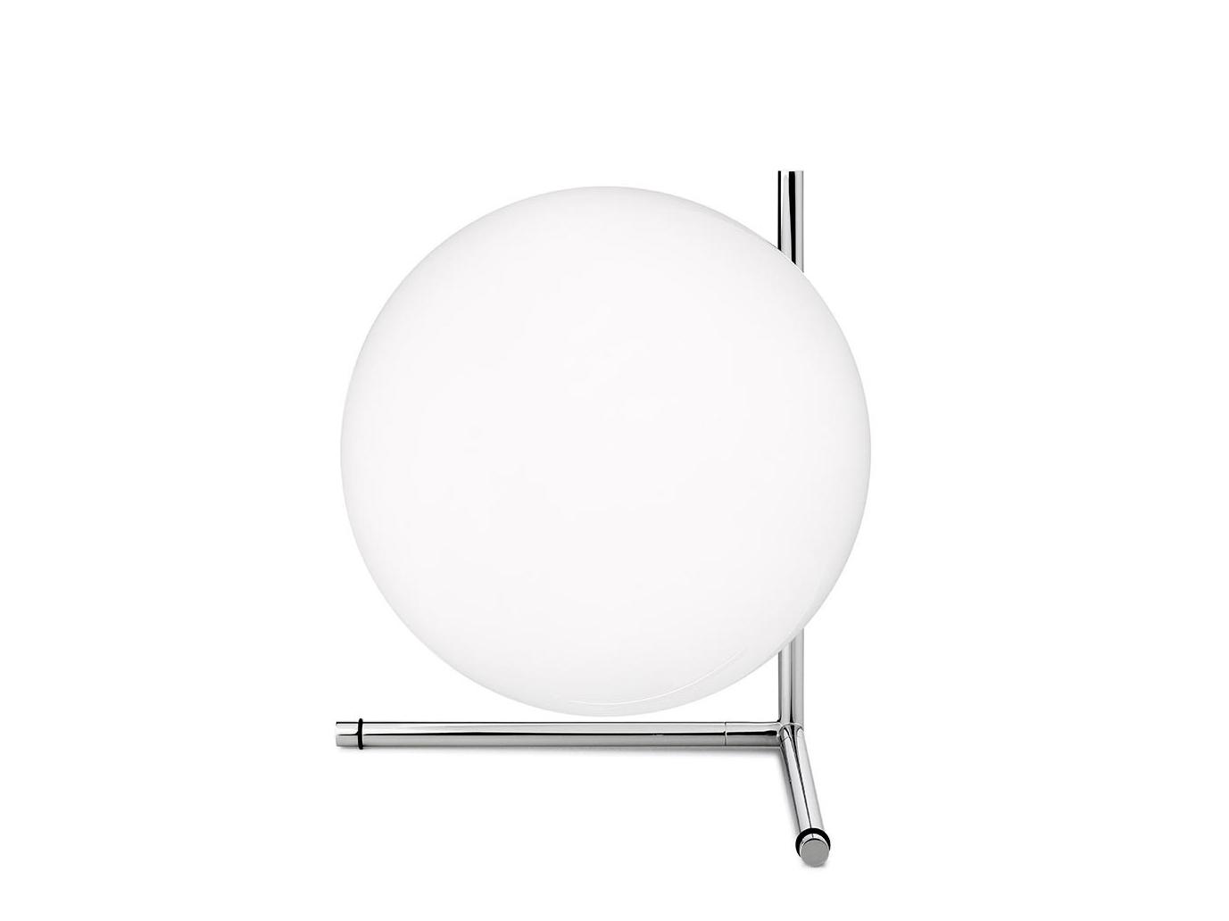 Opal glass table lamp with dimmer | Ic Lights T2 by Flos