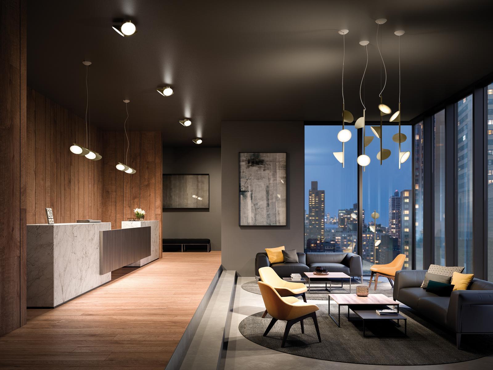 LED aluminium ceiling light | Orchid by Axolight