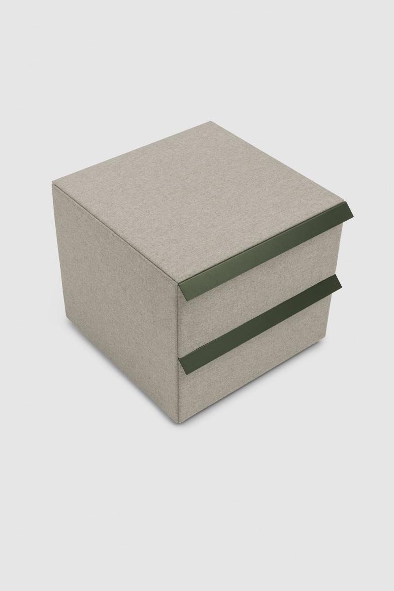 Wooden and fabric storage system | Oikos by Bolzan letti