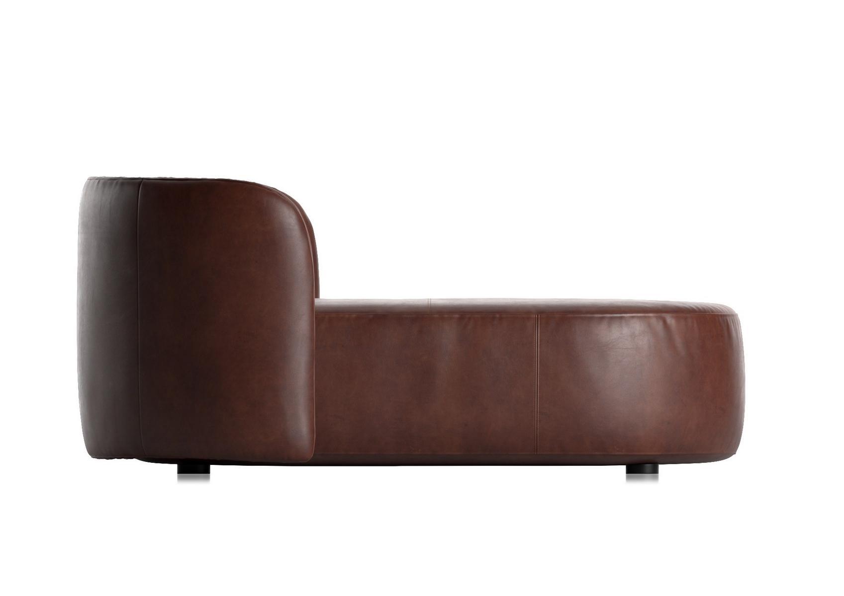 Leather day bed | Deep by Natuzzi Italia