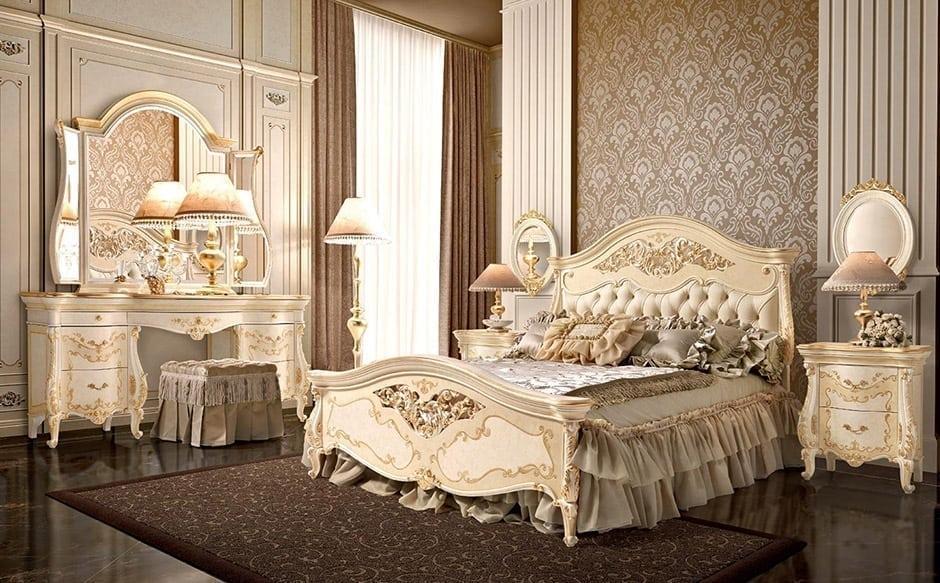 Solid wood bedroom set in a classic style | Portofino by Signorini Coco