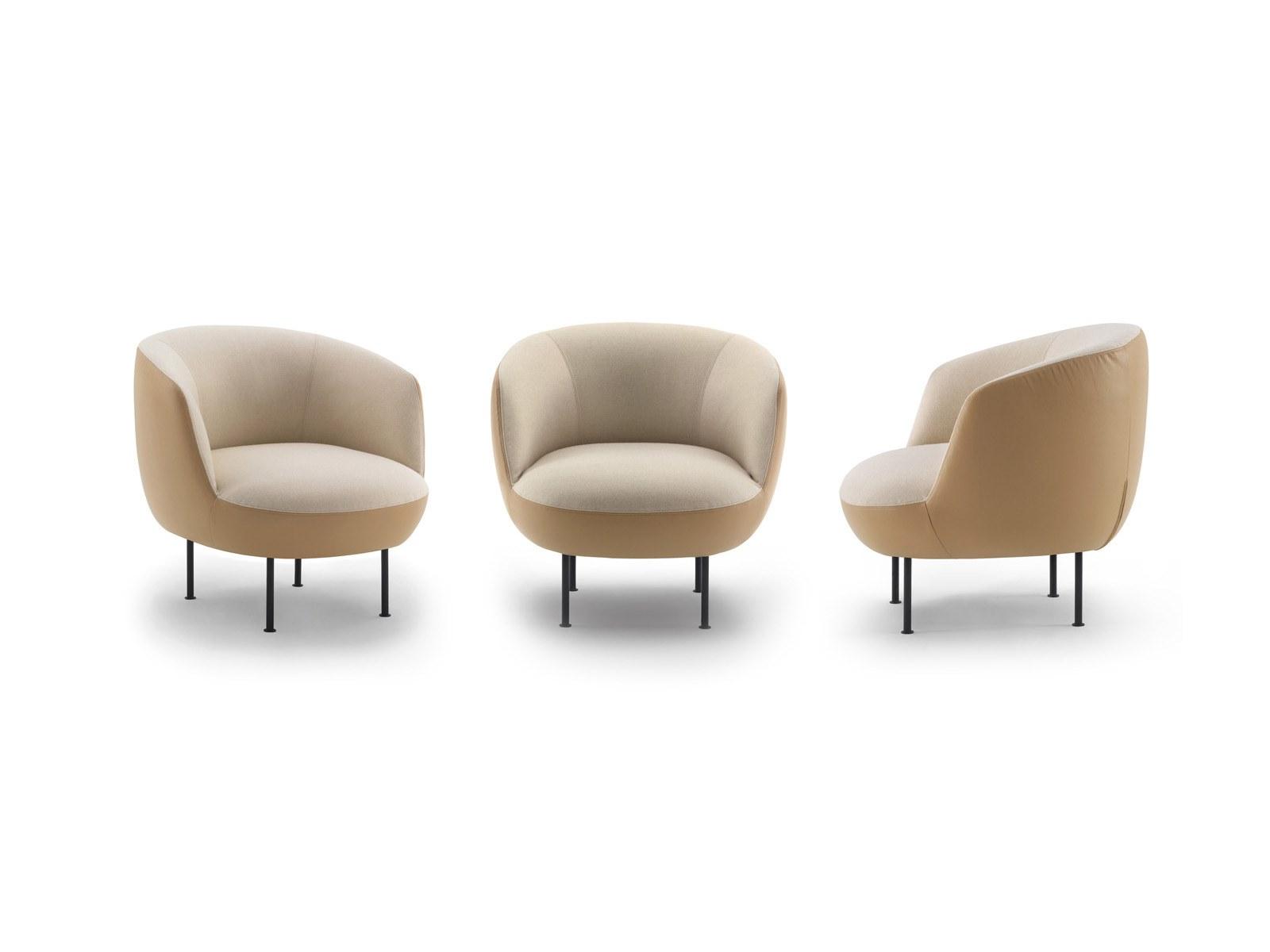Upholstered fabric easy chair | Suppli’ by Arflex