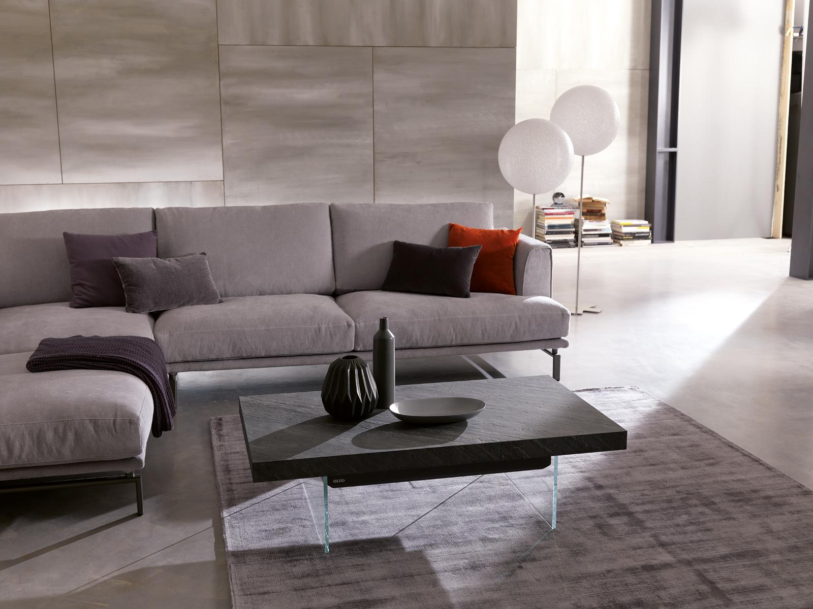 Height-adjustable rectangular wooden coffee table | Bellagio by Ozzio Italia