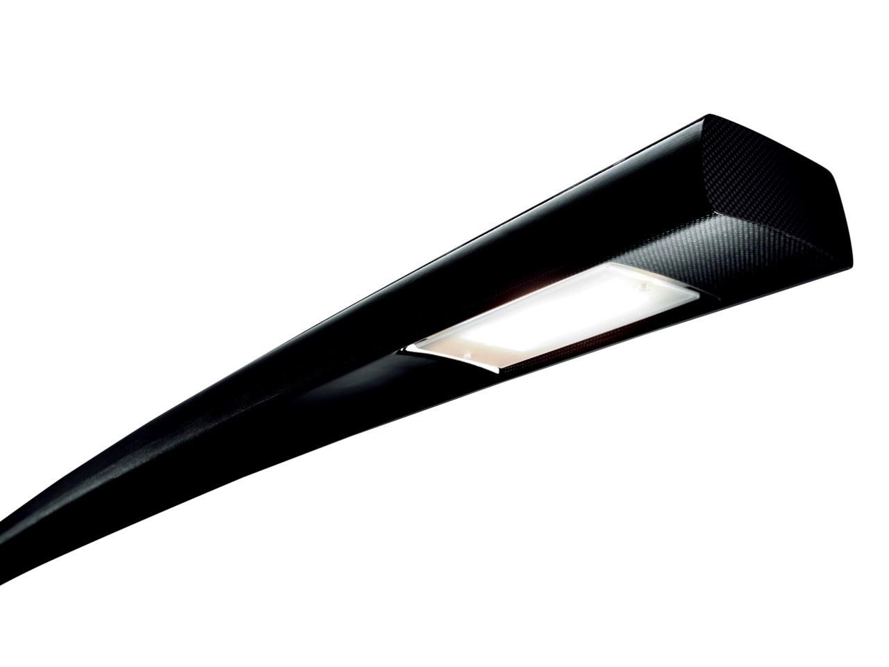 LED adjustable carbon fibre floor lamp | Katana by Leucos