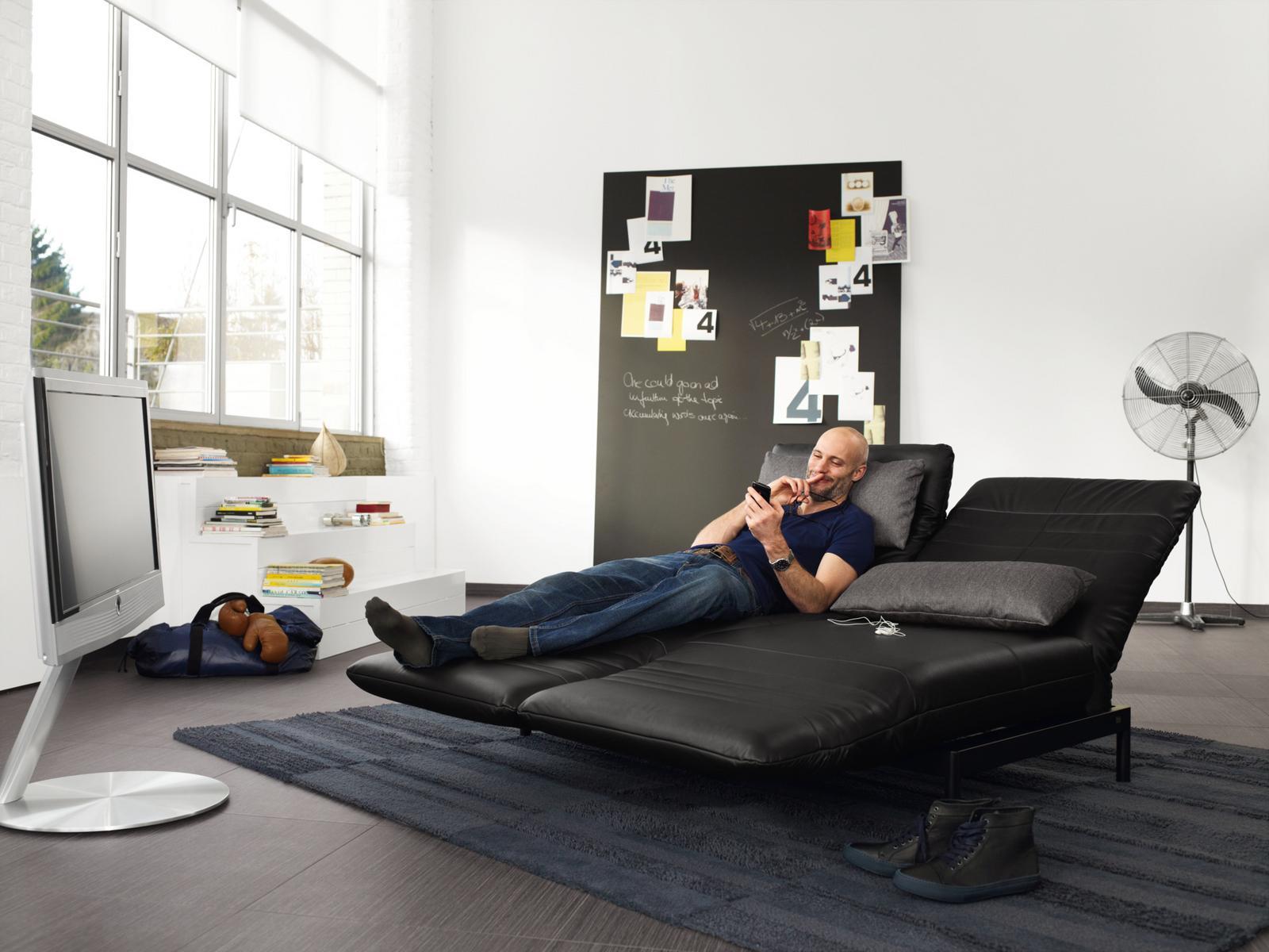 Fabric Chaise longue | 380 Plura by Rolf Benz