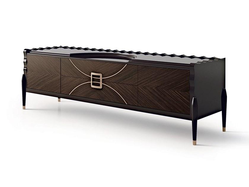 Wooden TV cabinet with doors and drawers | 7016 by Carpanese home