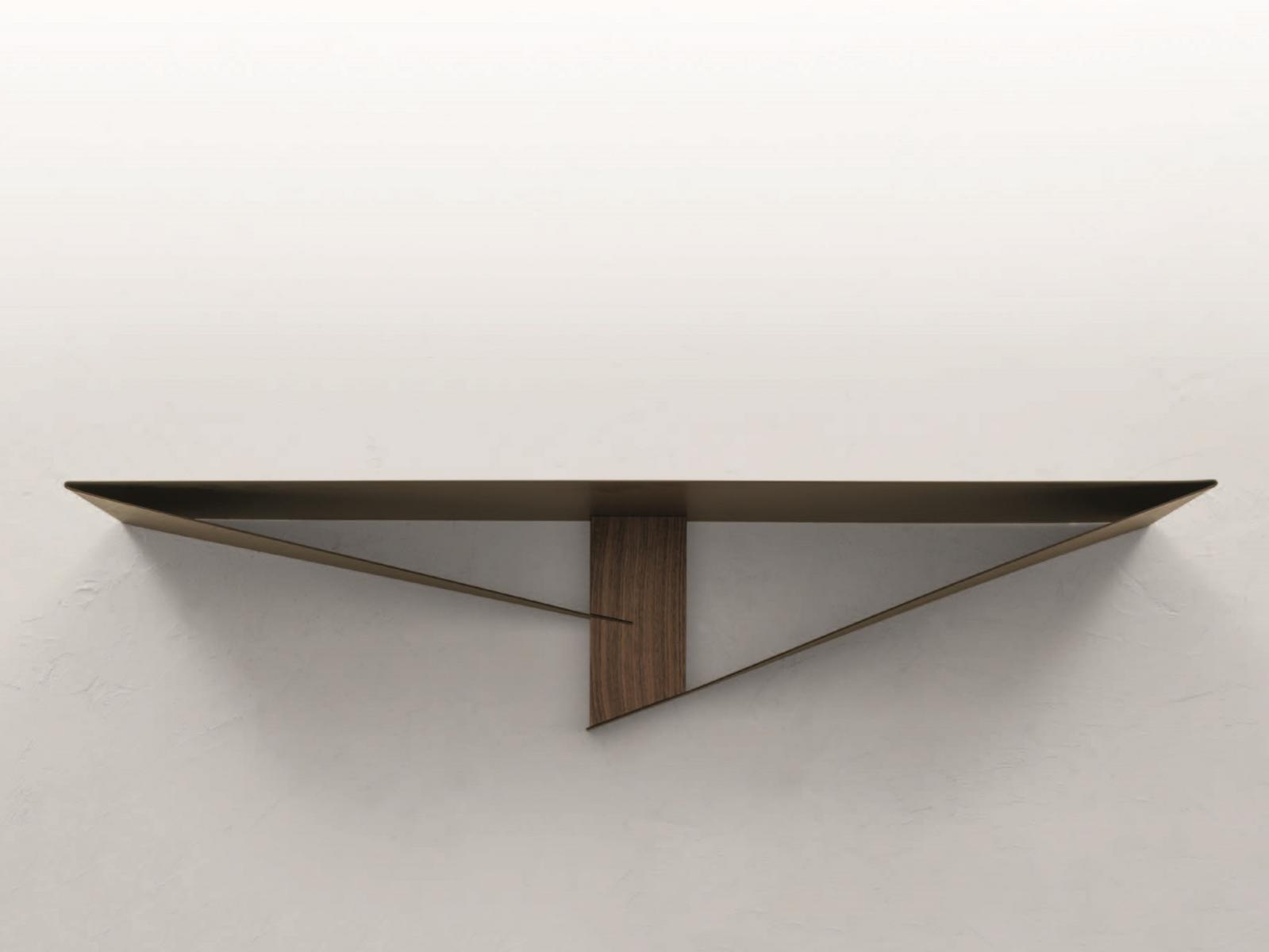 Rectangular wall-mounted painted metal console table | Albatros by Tonin Casa