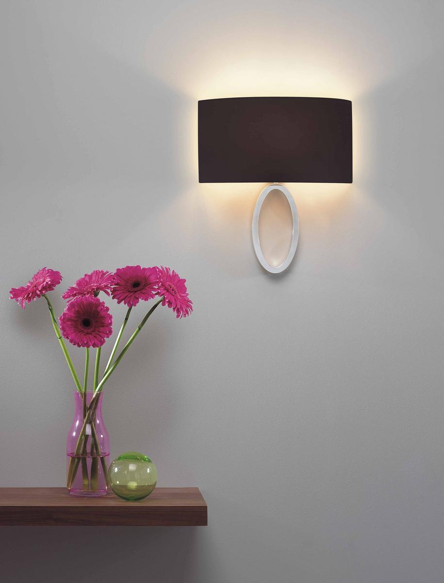 Wall lamp in steel and fabric | Lima by Astro lighting