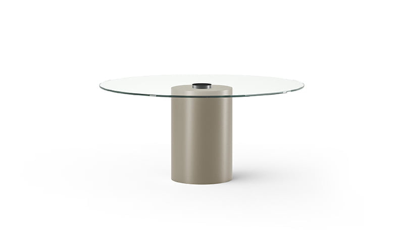 Rectangular ceramic table | Cilindro glass by Eforma