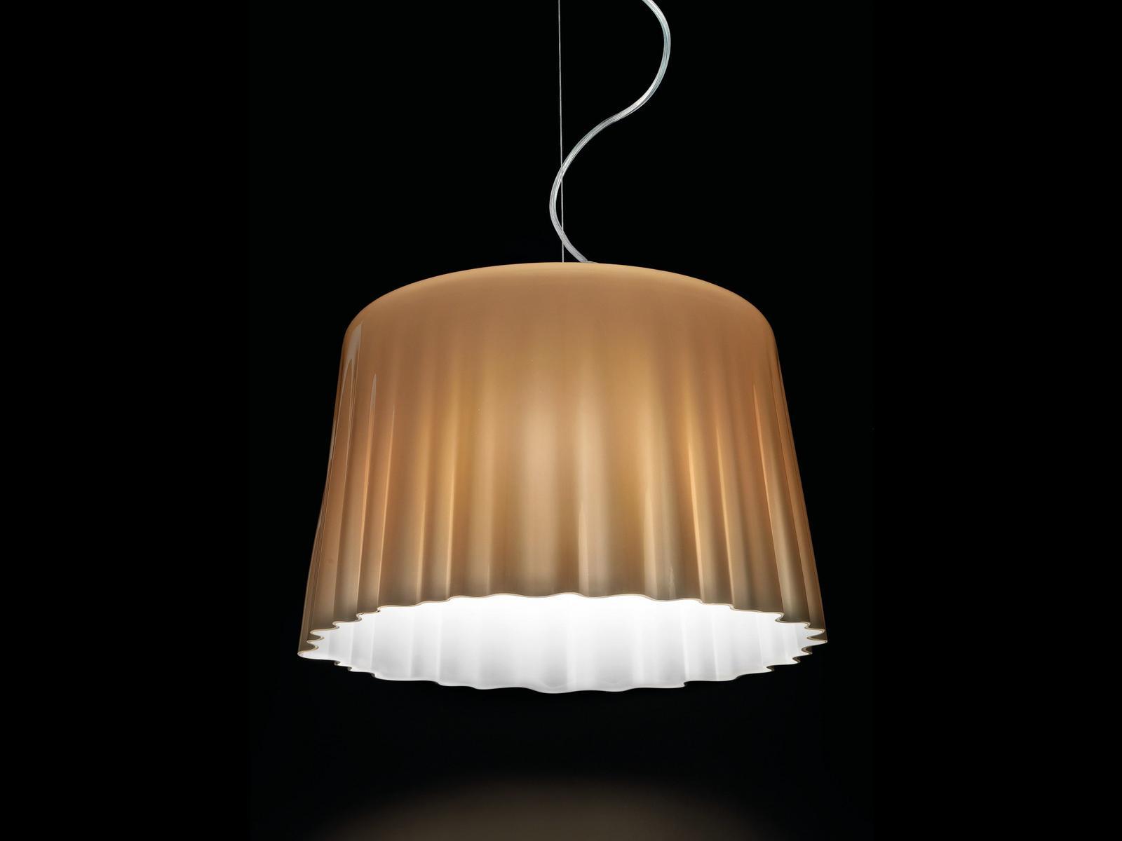 Blown glass pendant lamp | Cloth Sp by Vistosi