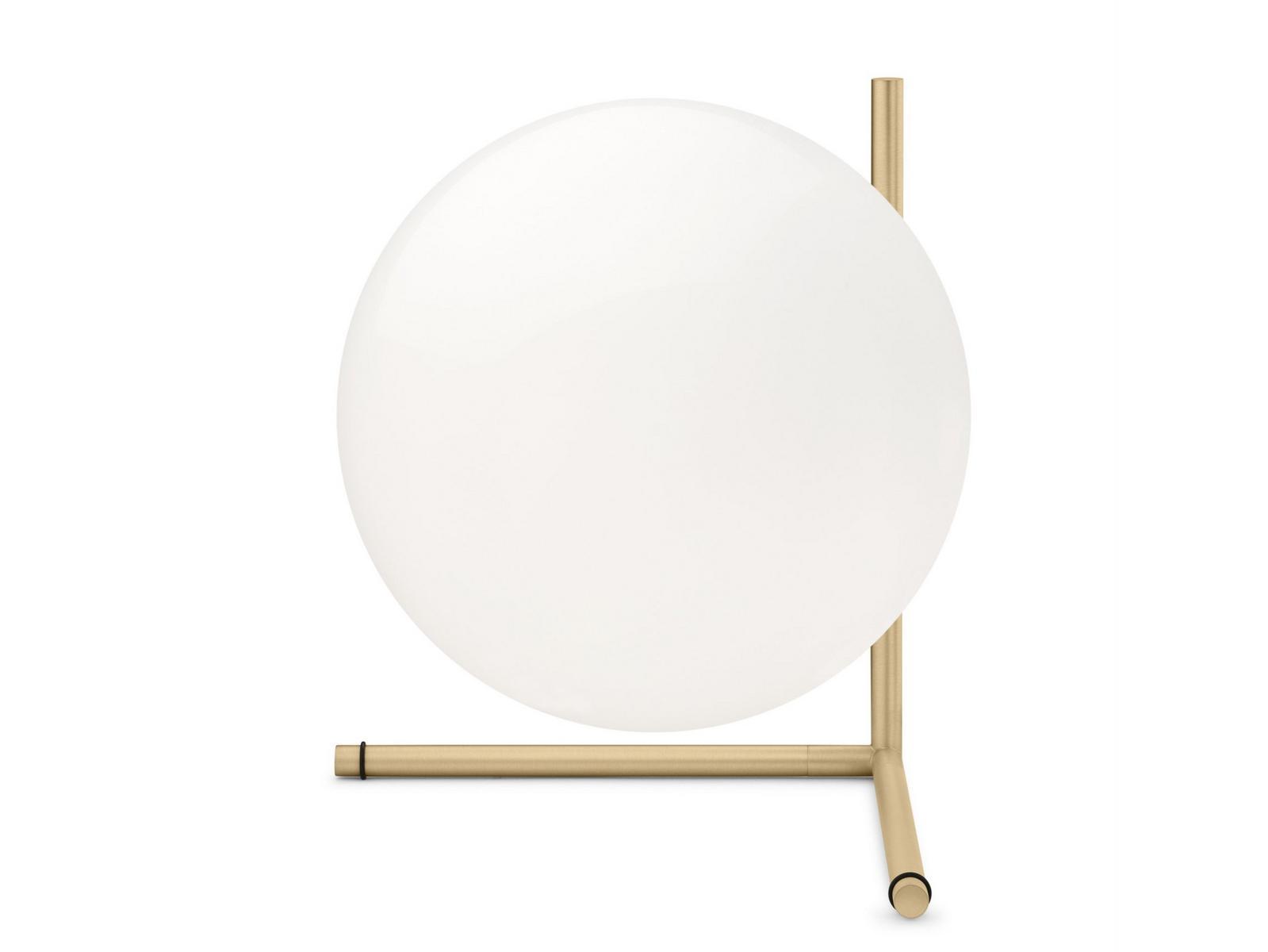 Opal glass table lamp with dimmer | Ic Lights T2 by Flos