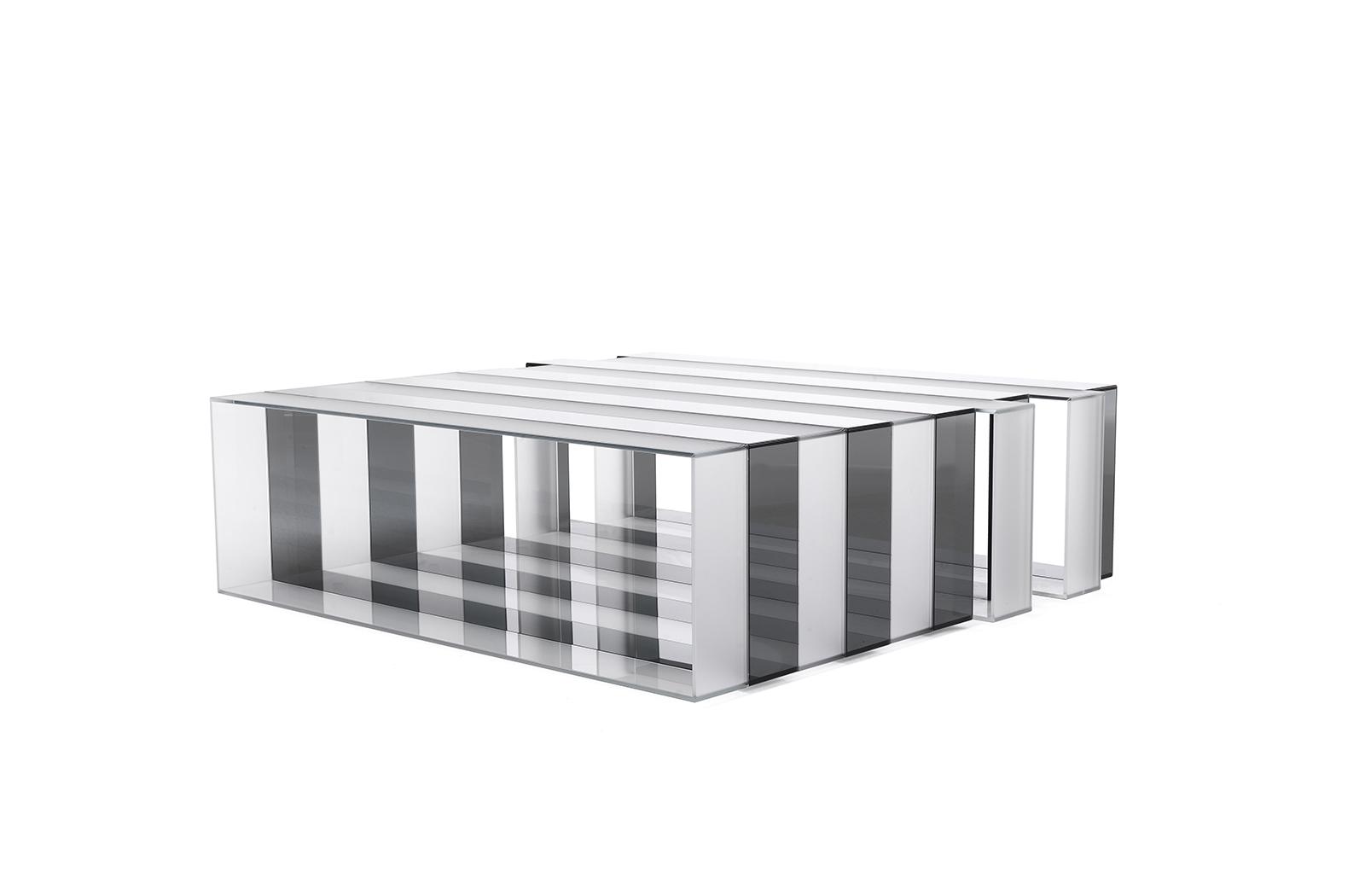 Rectangular glass coffee table | Jenga by Gianfranco Ferre Home