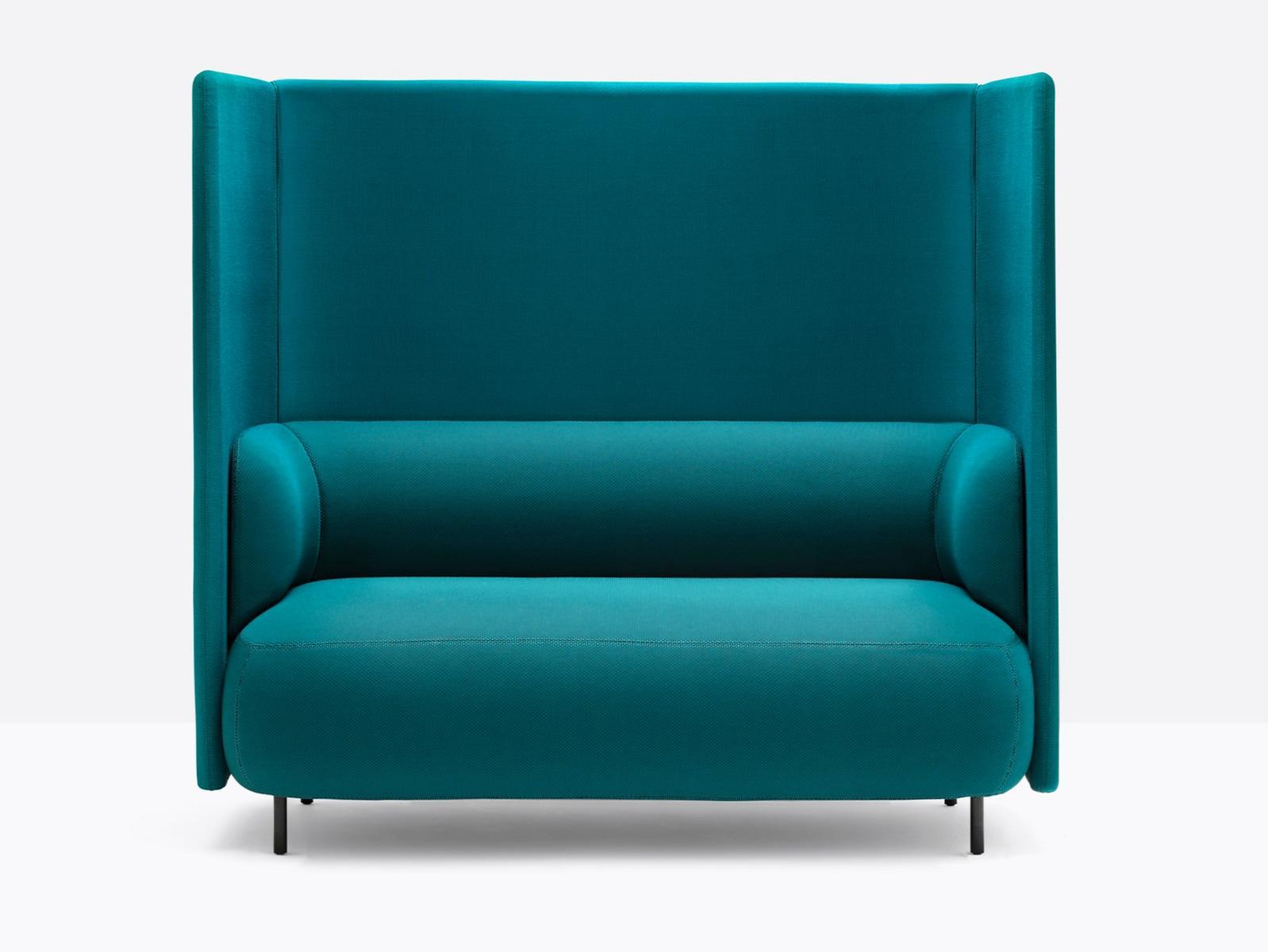 High-back fabric sofa | Buddyhub by Pedrali