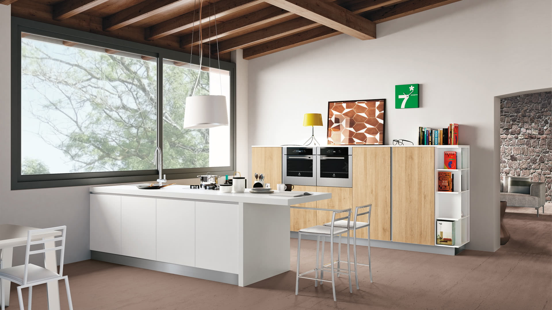 Melamine kitchen without handles Creo kitchens Ank