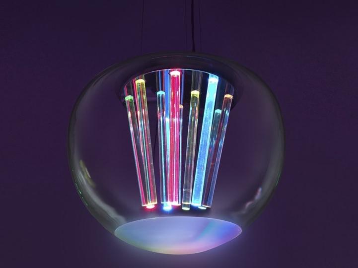LED direct light blown glass pendant lamp | Spectral Light by Artemide